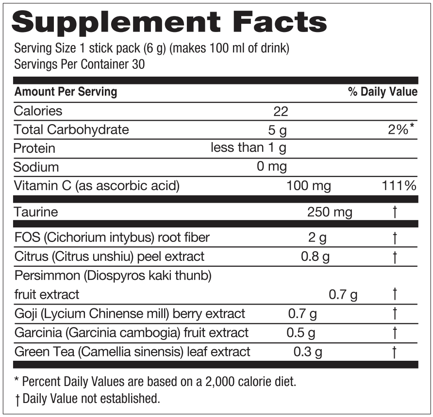 Supplement Label